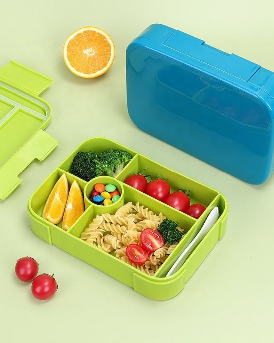 Microwavable And Dishwasher Safe Plastic School Lunch Boxes Kid 1000ml Full Printing Toddler Bento Lunch Box Set For Kids