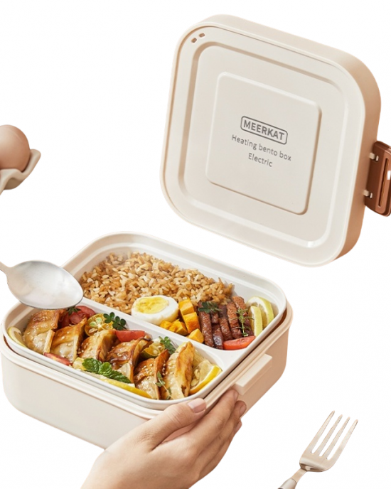 New Portable Electric Lunch Box No Water Heating Bento Box Office Warm Lunch Box Student Food Warmer