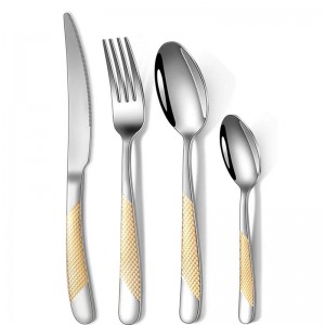 Stainless Steel 18/0 Fork Knife And Spoon Set Stainless Steel Cutlery Flatware