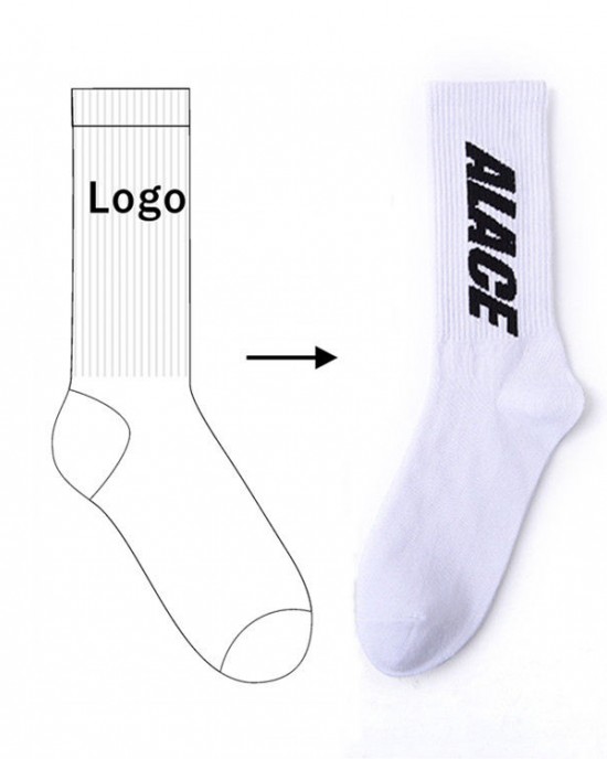 Best Selling Custom logo Trend Sports Socks Casual Student Mid-tube Socks