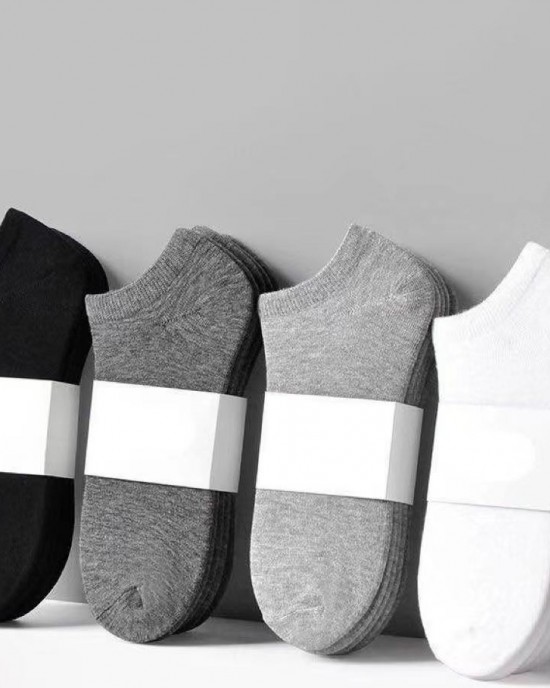 No Show Socks Men Pol Cotton Women Unisex Plain Solid Color Black White Summer Custom Socks in Bulk From China Manufacturer