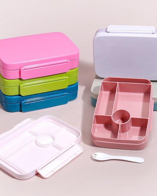 New Products Factory Custom Microwave Reusable Lunch Box Eco-Friendly Bpa Free Food Storage Silicone Bento Lunch Box for Kids