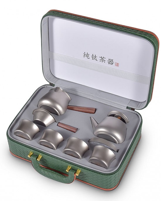 Wholesale Mini Outdoor Tea Set Portable Luxury Tea Pot And Cup Set With Carry Bag