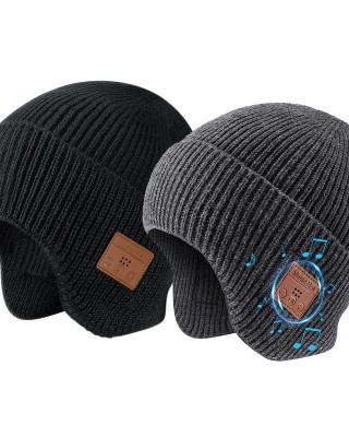 BSBH Men Beanie Hat Headphones Built-In Stereo Speakers And Micrphones Gifts Winter Hats Beanie Headphones Bluetooth Beanie