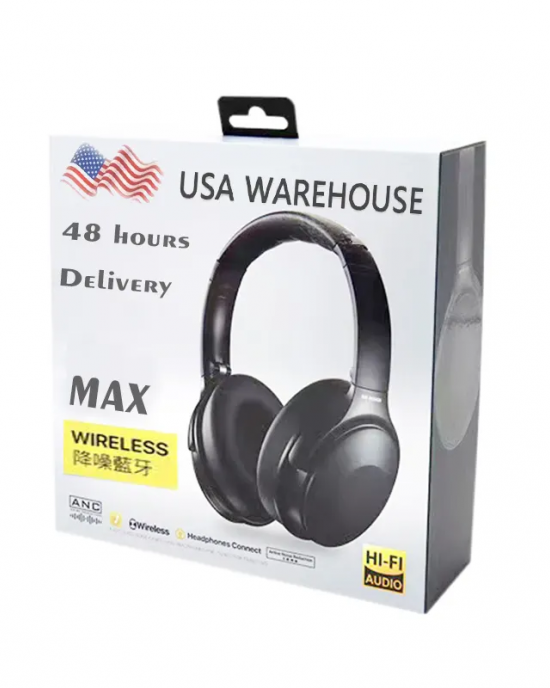 USA&EU Warehouse Wireless Earphones Air Max Headphones Earbuds ANC Noise Cancellation Spatial Audio Top Version Max Headphone