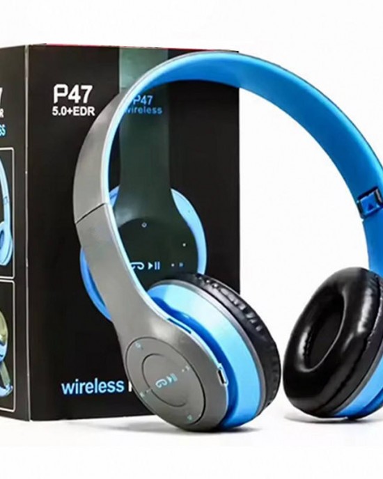 New Version P47 Sample Product Wireless Green Over the Head Earphones Headphone Boat With Logo Wireless Headset