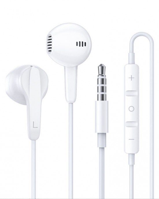 Wholesale 1.2M Earphones Wired 3.5mm with Mic In-ear Stereo headphone for iphone and Android