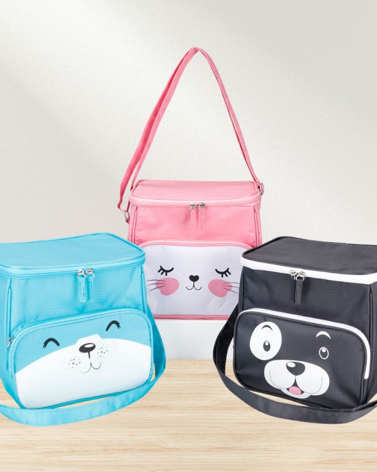 OEM/ODM Aluminum Foil Cartoon Lunch Box Custom Logo Thermal Insulated Portable Waterproof Bento Bag