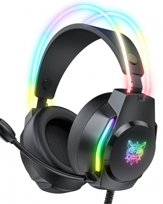 Onikuma X26 Rgb Led E-Sports Ps5 Headset Low Price Best Selling Earphone 3.5Mm Head Phones Over-Ear Headphones For Headphone