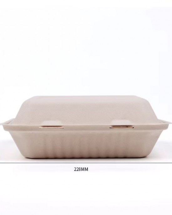 Manufacture Wholesale 9 Inch Clamshell Containers Biodegradable Food Container Lunch Box