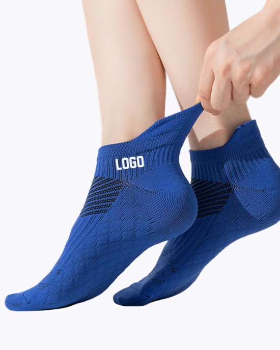 Custom Fitness Unisex Running Socks Quick Drying Breathable Sweat-absorbing Sports Ankle Running Socks