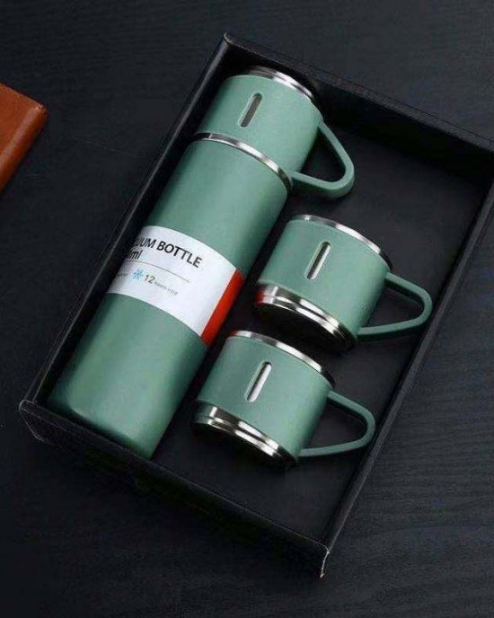 Corporate Business Stainless Steel Vacuum Flask Thermos Mug Gift Set