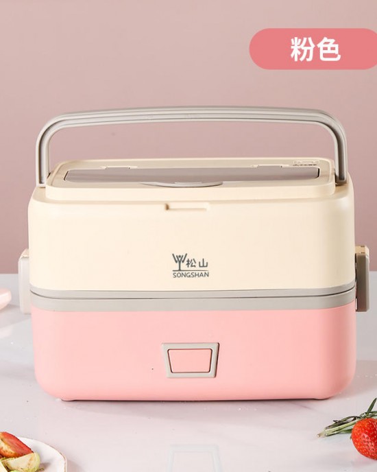 Electric Portable Heating Food Warmer Rice Container Dinnerware Sets for self heating with 304 stainless steel lunch box