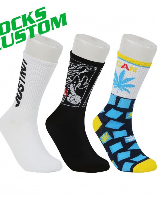 Custom Design Logo Athletic Sock Made Your Own Pattern Sport Sock Men and Women Custom Logo Sport Sock