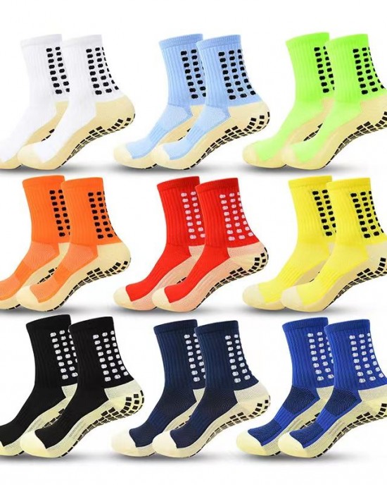 Wholesale Grip Socks Football Custom Soccer Grip Socks Grip Socks Football Soccer White