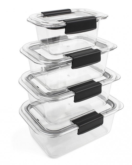 Custom Clear Plastic Kids Storage Lunch Box Pantry Fridge Kitchen Airtight Food Storage Container Set With Lid