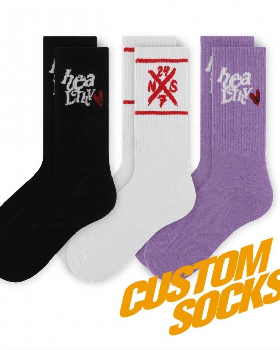 FREE DESIGN & MOCKUP Make Your Own Private Label Socks Custom Design Socks