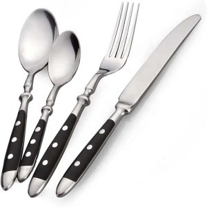 High Quality Germany Forged with Bakelite Handle Stainless Steel Flatware Spoon Fork Knife Tableware Set