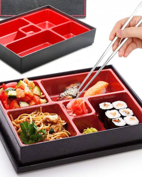 Japanese Bento Box 5 Compartment Japanese Food Container Bento Onigiri Sushi Box Japanese Bento Lunch Box Kitchen Accessories