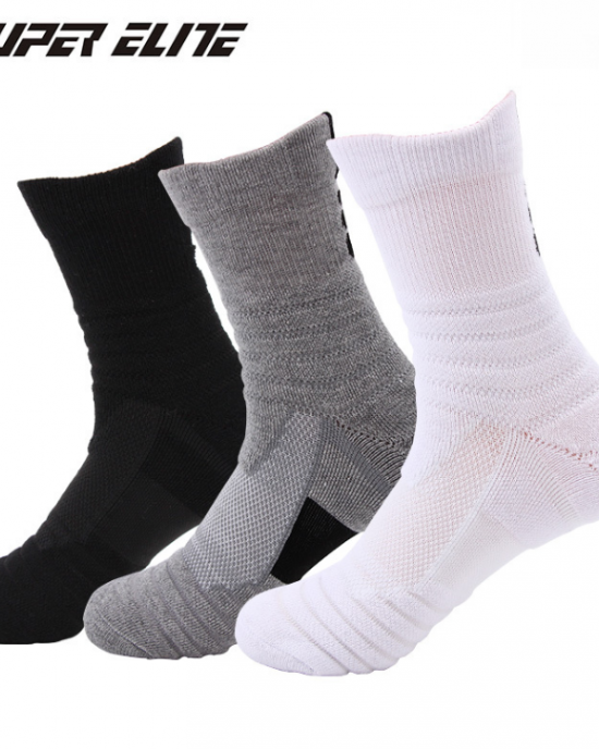 HF Sports Socks Solid-Color Anti-Slip Breathable Casual Style Crew Free Size Made Spandex Wholesale